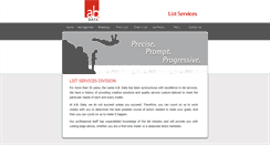 Desktop Screenshot of list.abdata.com